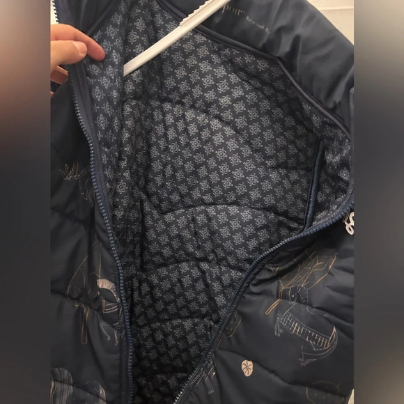 ! Espoir Navy Magic Sleeveless Puffer Vest XL - Picture 7 of 7